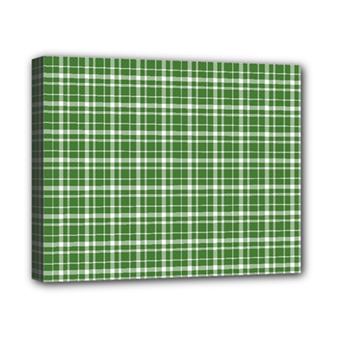 St  Patricks Day Plaid Pattern Canvas 10  X 8  by Valentinaart