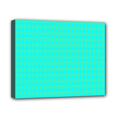 Clovers On Blue Canvas 10  X 8  by PhotoNOLA