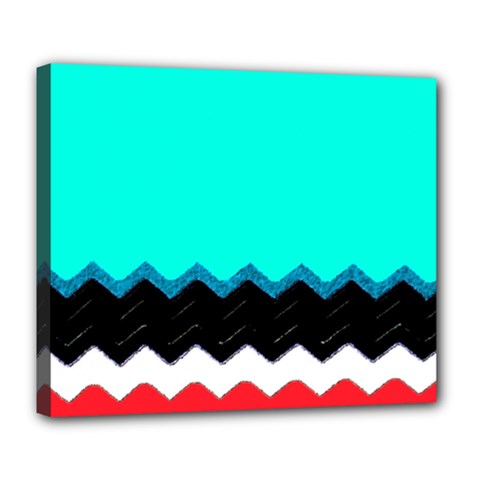 Pattern Digital Painting Lines Art Deluxe Canvas 24  X 20   by Amaryn4rt