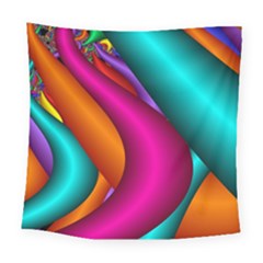 Fractal Wallpaper Color Pipes Square Tapestry (large) by Amaryn4rt