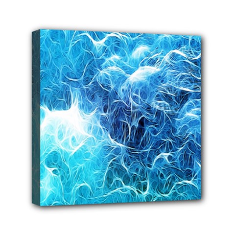 Fractal Occean Waves Artistic Background Mini Canvas 6  X 6  by Amaryn4rt
