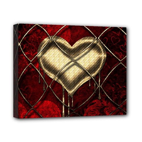 Love Hearth Background Scrapbooking Paper Canvas 10  X 8  by Amaryn4rt