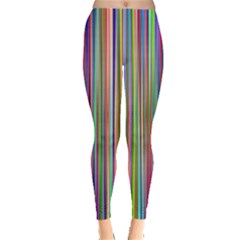 Striped Stripes Abstract Geometric Leggings  by Amaryn4rt