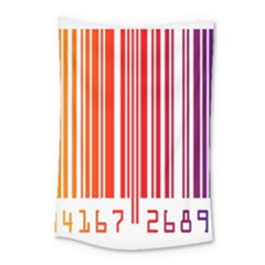 Colorful Gradient Barcode Small Tapestry by Simbadda