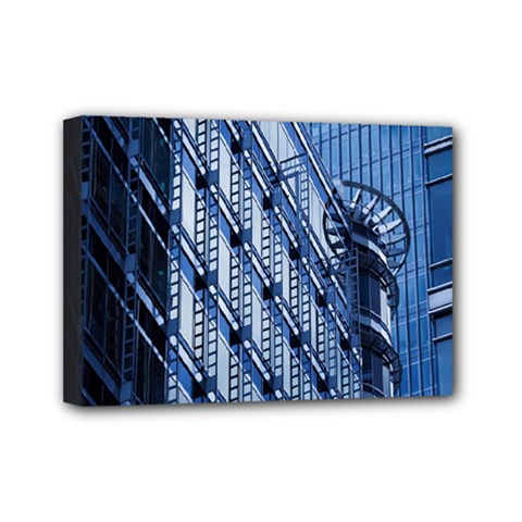 Building Architectural Background Mini Canvas 7  X 5  by Simbadda