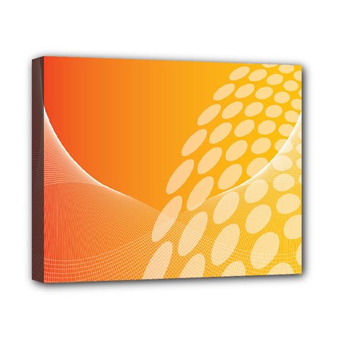 Abstract Orange Background Canvas 10  X 8  by Simbadda