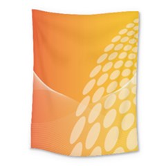 Abstract Orange Background Medium Tapestry by Simbadda