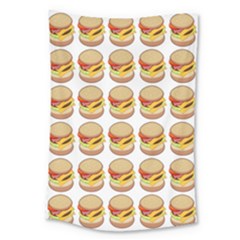 Hamburger Pattern Large Tapestry by Simbadda