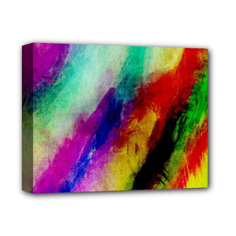 Colorful Abstract Paint Splats Background Deluxe Canvas 14  X 11  by Simbadda