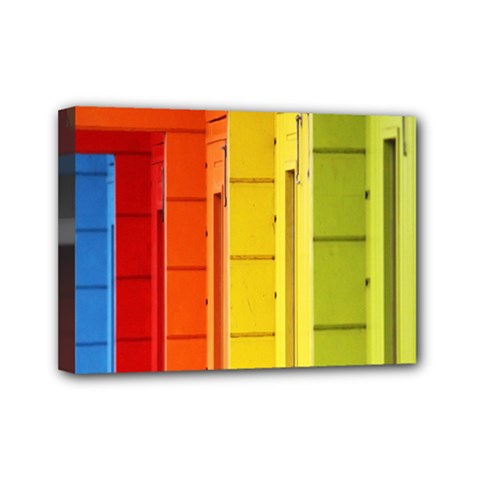 Abstract Minimalism Architecture Mini Canvas 7  X 5  by Simbadda