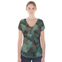 Camouflage Pattern A Completely Seamless Tile Able Background Design Short Sleeve Front Detail Top View1