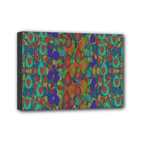 Sea Of Mermaids Mini Canvas 7  X 5  by pepitasart