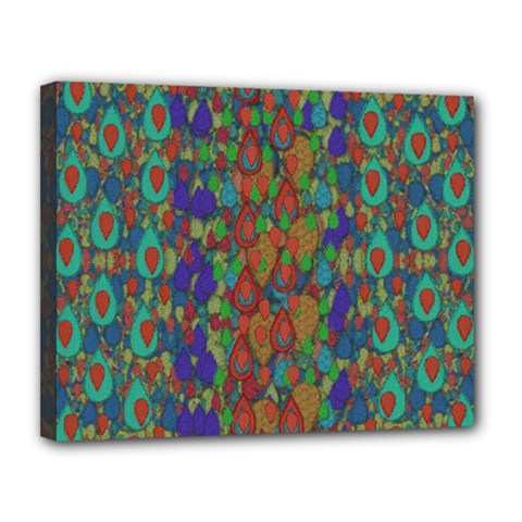 Sea Of Mermaids Canvas 14  X 11  by pepitasart