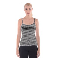 Black Pattern Black And White Spathetti Strap Top by CoolDesigns