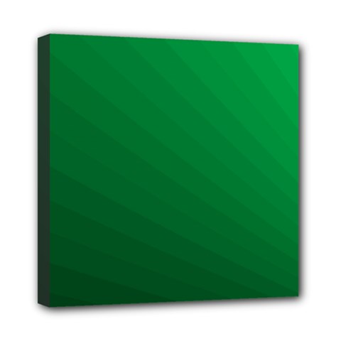Green Beach Fractal Backdrop Background Mini Canvas 8  X 8  by Simbadda