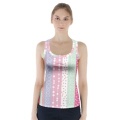 Heart Love Valentine Polka Dot Pink Blue Grey Purple Red Racer Back Sports Top by Mariart