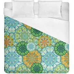 Forest Spirits  Green Mandalas  Duvet Cover (king Size) by bunart