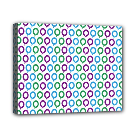 Polka Dot Like Circle Purple Blue Green Canvas 10  X 8  by Mariart