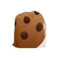 Cookie Chocolate Biscuit Brown Drawstring Pouches (Large)  View1