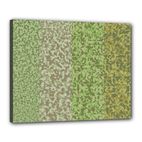 Camo Pack Initial Camouflage Canvas 20  X 16  by Mariart