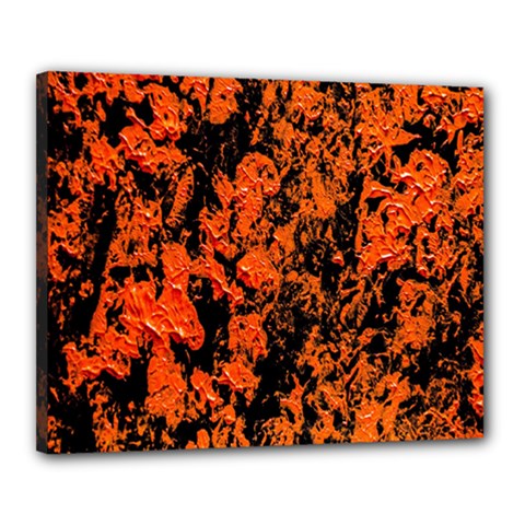 Abstract Orange Background Canvas 20  X 16  by Nexatart