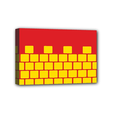 Firewall Bridge Signal Yellow Red Mini Canvas 6  X 4  by Mariart