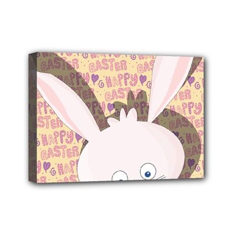 Easter Bunny  Mini Canvas 7  X 5  by Valentinaart