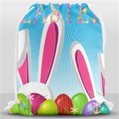 Easter Bunny  Drawstring Bag (large) by Valentinaart