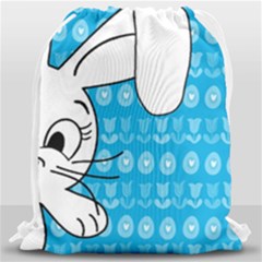Easter Bunny  Drawstring Bag (large) by Valentinaart