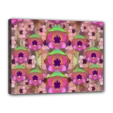 It Is Lotus In The Air Canvas 16  X 12  by pepitasart
