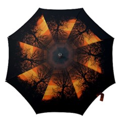 Sunset At Nature Landscape Hook Handle Umbrellas (small) by dflcprints