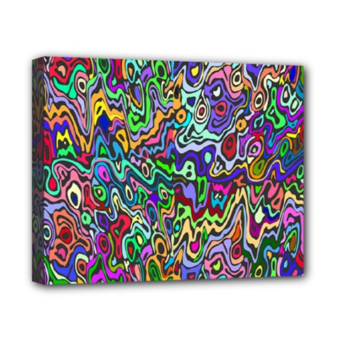Colorful Abstract Paint Rainbow Canvas 10  X 8  by Mariart
