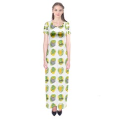 St Patrick S Day Background Symbols Short Sleeve Maxi Dress by Nexatart