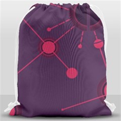 Abstract Lines Radiate Planets Web Drawstring Bag (large) by Nexatart