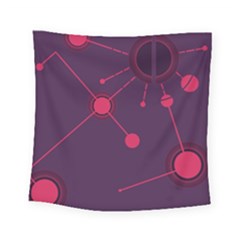 Abstract Lines Radiate Planets Web Square Tapestry (small) by Nexatart