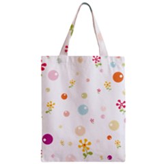 Flower Floral Star Balloon Bubble Zipper Classic Tote Bag by Mariart