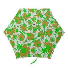 Graphic Floral Seamless Pattern Mosaic Mini Folding Umbrellas by dflcprints