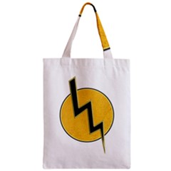 Lightning Bolt Zipper Classic Tote Bag by linceazul