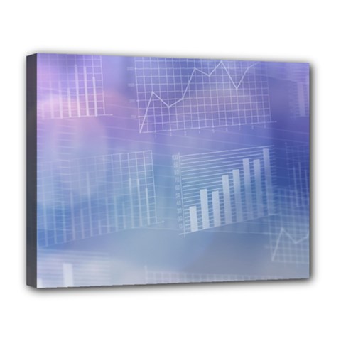 Business Background Blue Corporate Canvas 14  X 11  by Nexatart