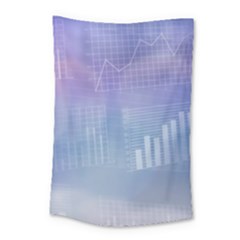 Business Background Blue Corporate Small Tapestry by Nexatart