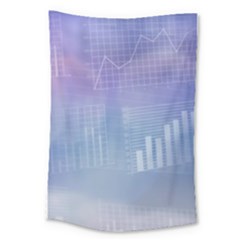 Business Background Blue Corporate Large Tapestry by Nexatart
