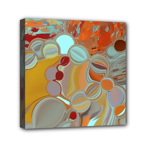 Liquid Bubbles Mini Canvas 6  X 6  by digitaldivadesigns
