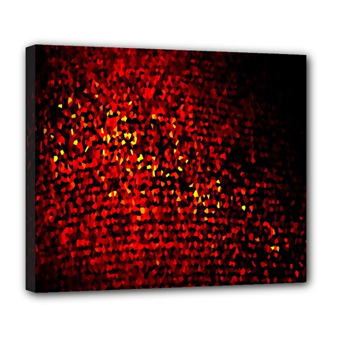 Red Particles Background Deluxe Canvas 24  X 20   by Nexatart