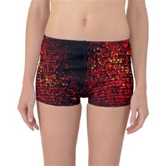 Red Particles Background Reversible Bikini Bottoms by Nexatart