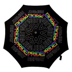 Eat Sleep Pride Repeat Hook Handle Umbrellas (small) by Valentinaart