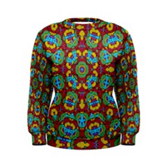 Geometric Multicolored Print Women s Sweatshirt by dflcprintsclothing