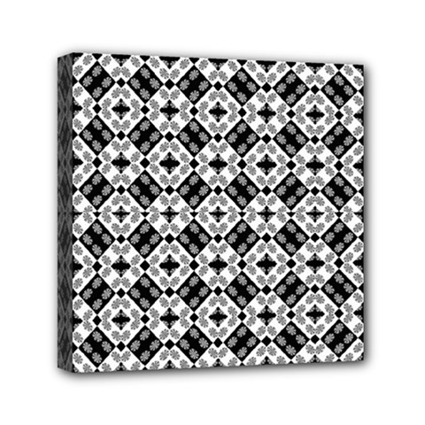 Geometric Modern Baroque Pattern Mini Canvas 6  X 6  by dflcprints