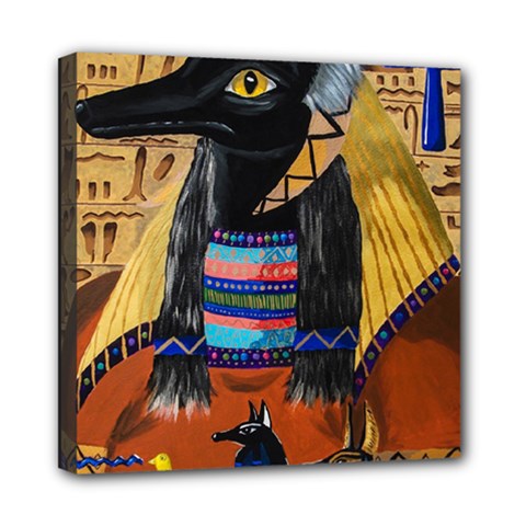 Anubis Mini Canvas 8  X 8  by dawnsiegler