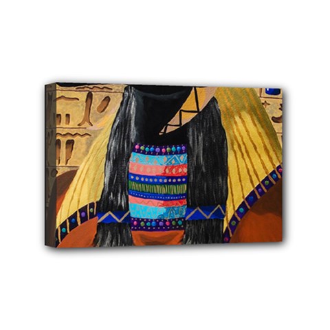 Anubis Mini Canvas 6  X 4  by dawnsiegler
