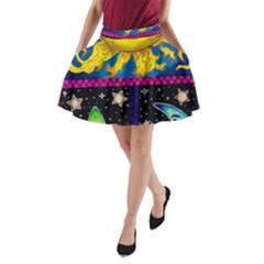 Celestial Skies A-line Pocket Skirt by dawnsiegler